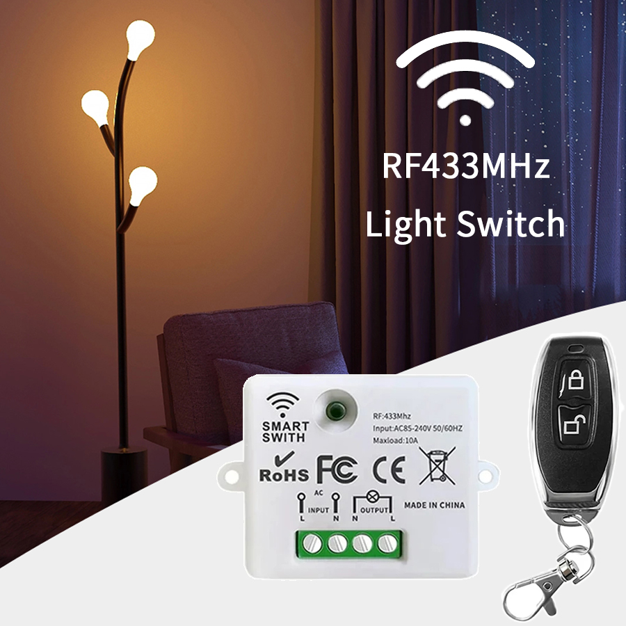 Smart Home Lighting Control - RF 433MHz 무선 원격 제어 스위치