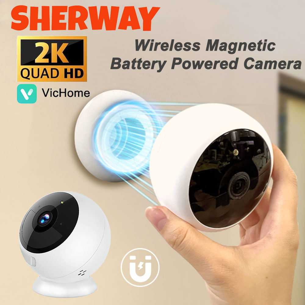 Smart Home Battery Camera Ezviz - 2K 5MP 와이파이 홈 보안 카메라
