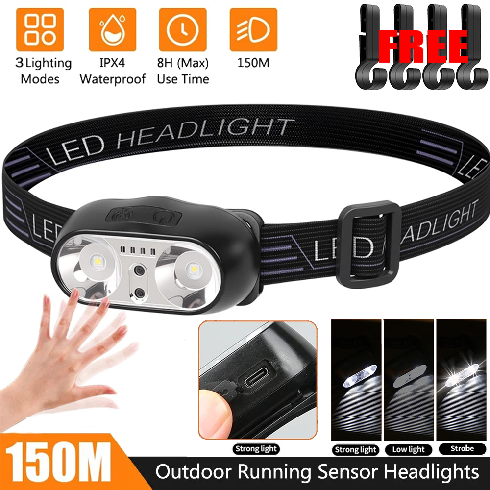 Motion Sensor Light - 휴대용 XPE+LED 모션 센서 헤드라이트 충전식