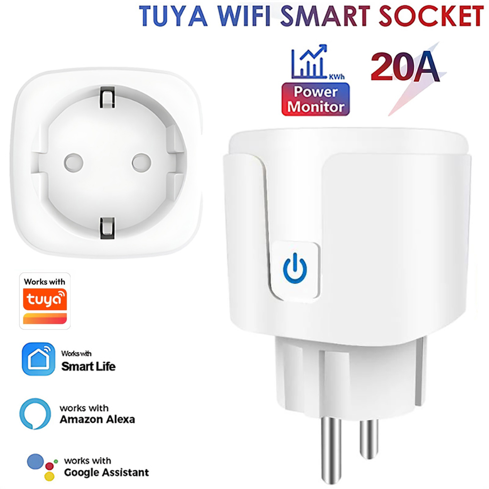 Smart Wall Socket - 투야 스마트 라이프 앱 와이파이 플러그