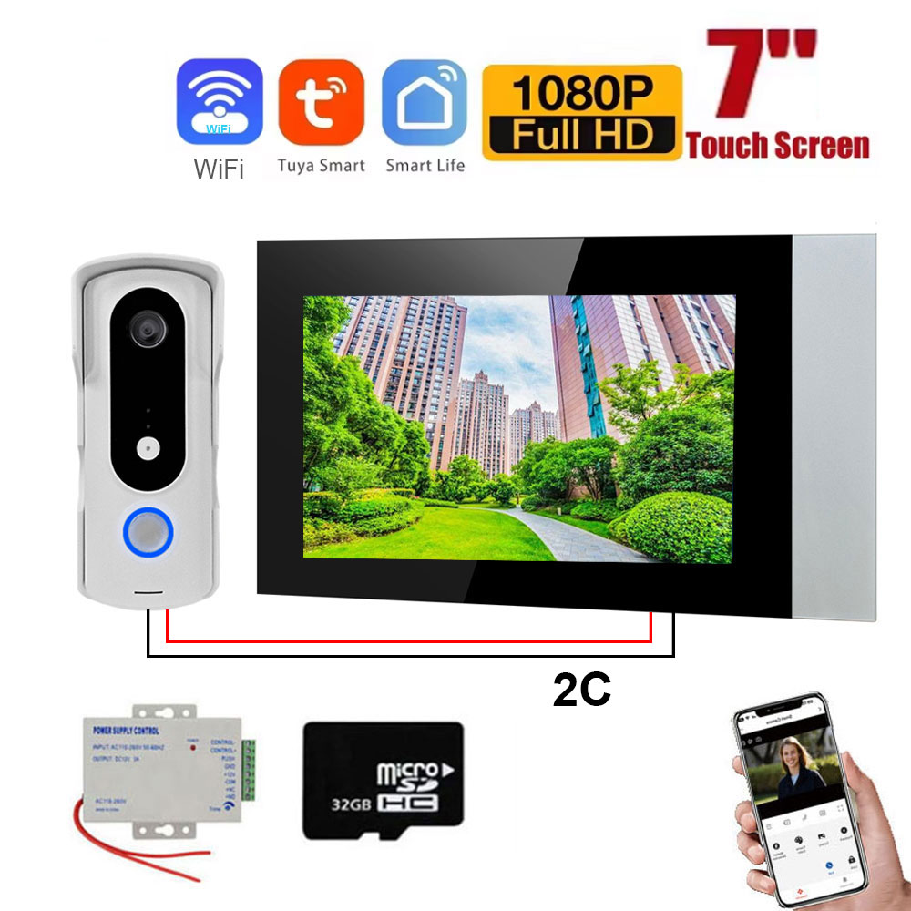 Smart Home Video Doorbell Enhanced Security With Smart Doorbell - 2 와이어 스마트 홈 Tuya Wifi
