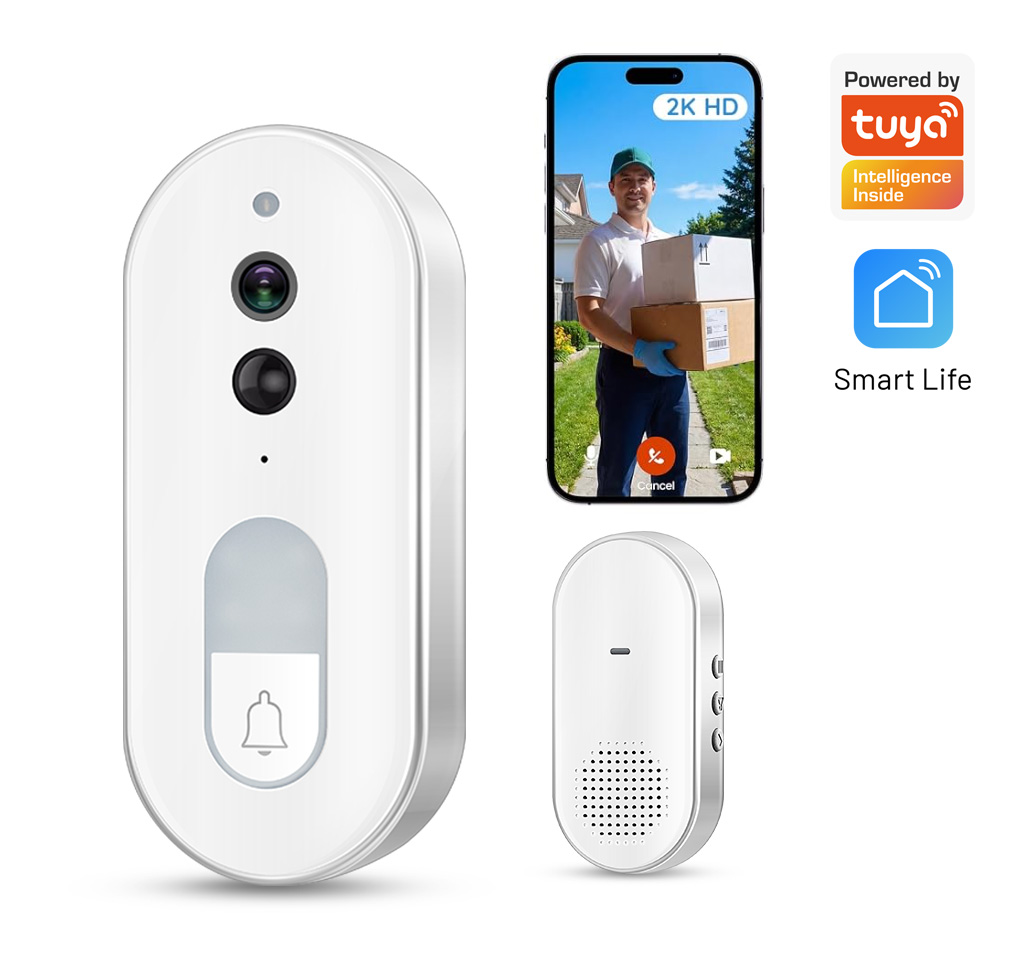 Smart Home Video Doorbell Enhanced Security With Smart Doorbell - Tuya 스마트 비디오 초인종 무선 1080P