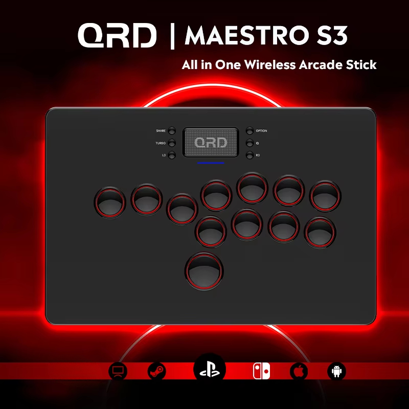 Smart Home Raspberry Pi - PS5/PS4/PS3/스위치/스팀/PC/IOS/안드로이드용 QRD 마에스트로 S3 무선 히트박스