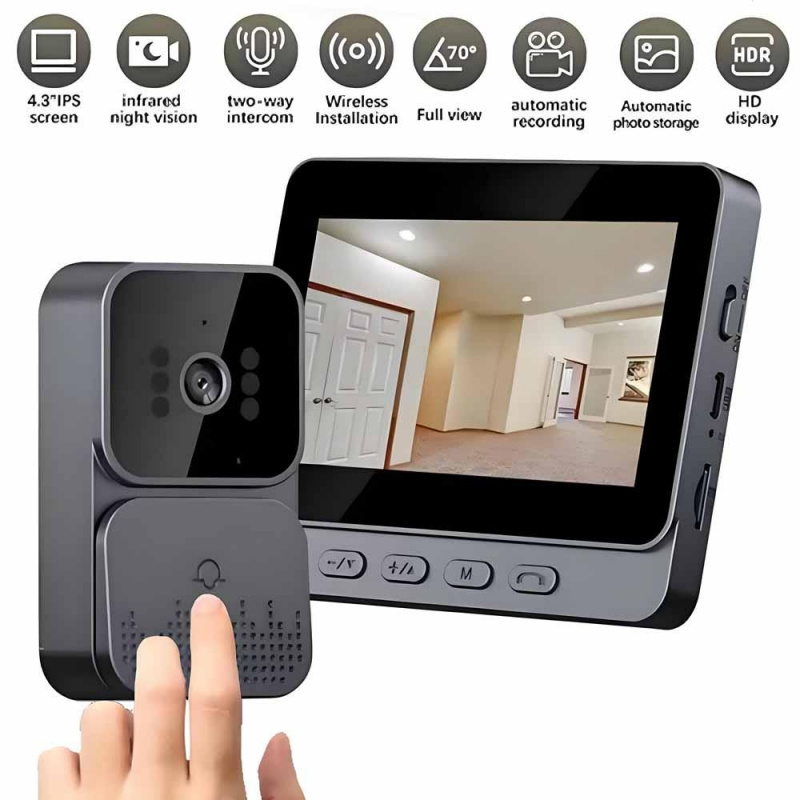 Smart Home Video Doorbell Enhanced Security With Smart Doorbell - 스마트 WiFi 2.4G 무선 도어벨 비디오