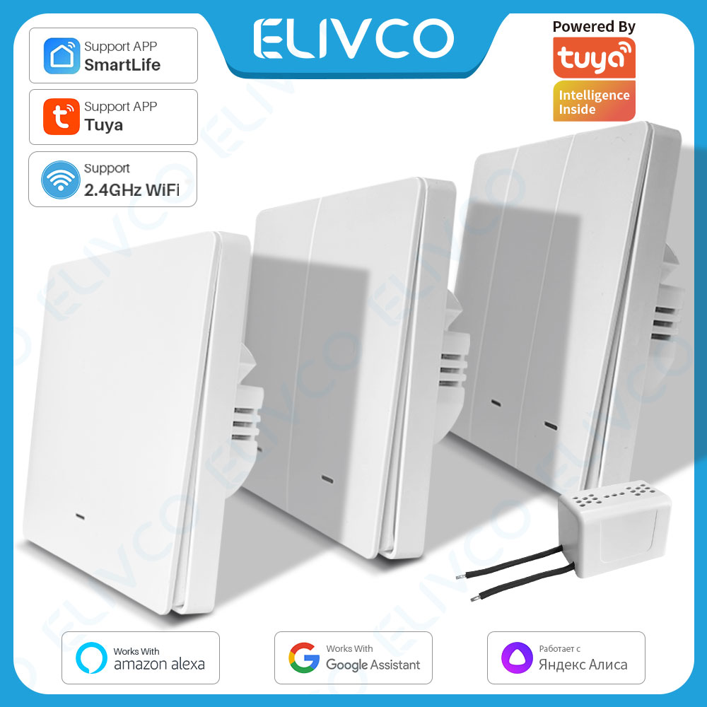 Smart Home Lighting Control - 투야 와이파이 스마트 스위치 중성선 불필요