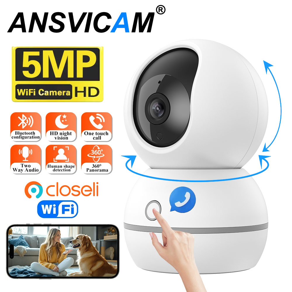 Smart Home Battery Camera Ezviz - 2K 와이파이 실내 IP 카메라 360