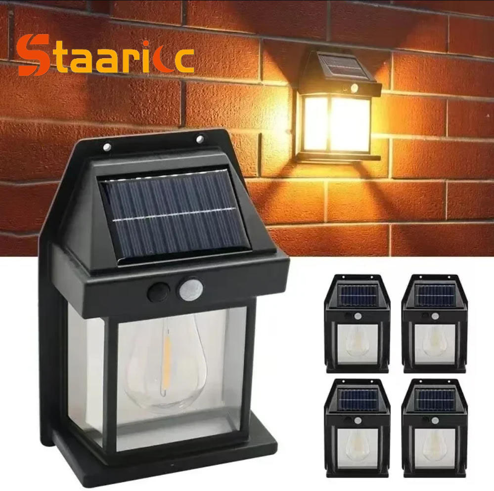 Motion Sensor Light - 야외 태양광 텅스텐 벽등, 모션 센서