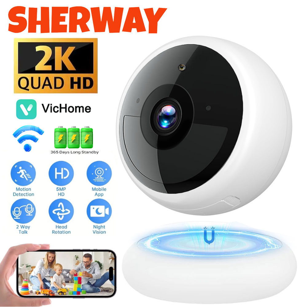Smart Home Battery Camera Ezviz - 2K Wifi 자기 배터리 보안 카메라
