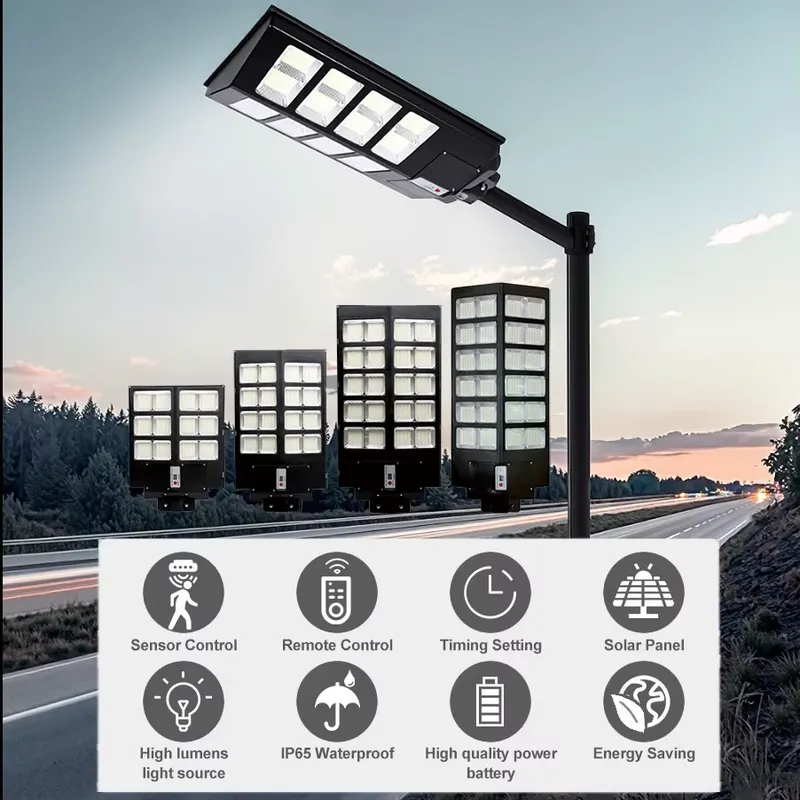 Motion Sensor Light - 9W 태양광 LED 가로등 야외 모션