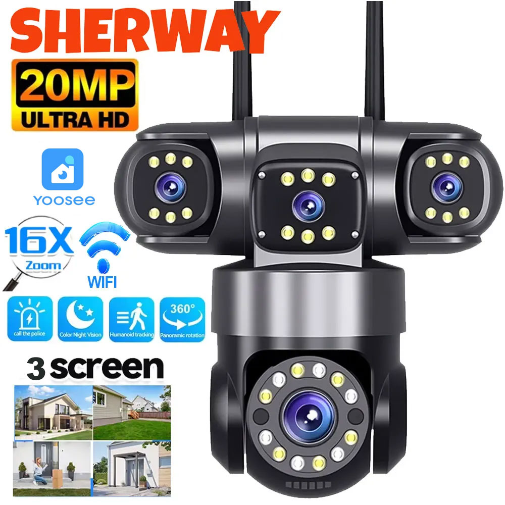 Smart Home Battery Camera Ezviz - 10K 20MP 홈 시큐리티 야외 WiFi