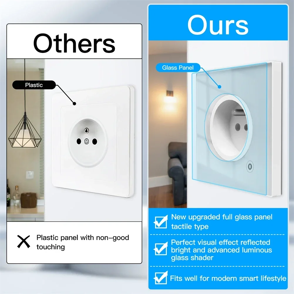 Moes ZigBee 벽 소켓 와이파이 스마트 유리 패 - Smart Wall Socket 리뷰 및 가격