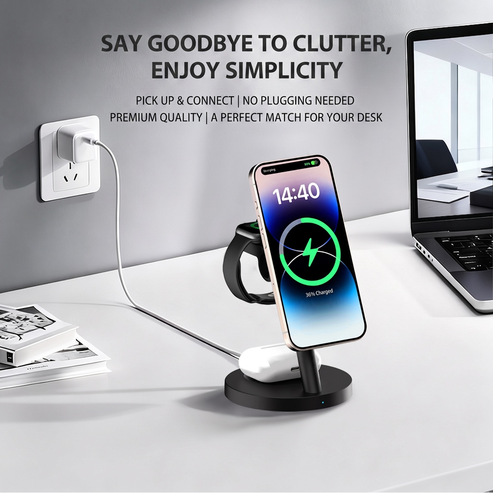 3in1 Qi2.2 25W 고속 무선 충전 스테이션 4 - Smart Home Iot 리뷰 및 가격