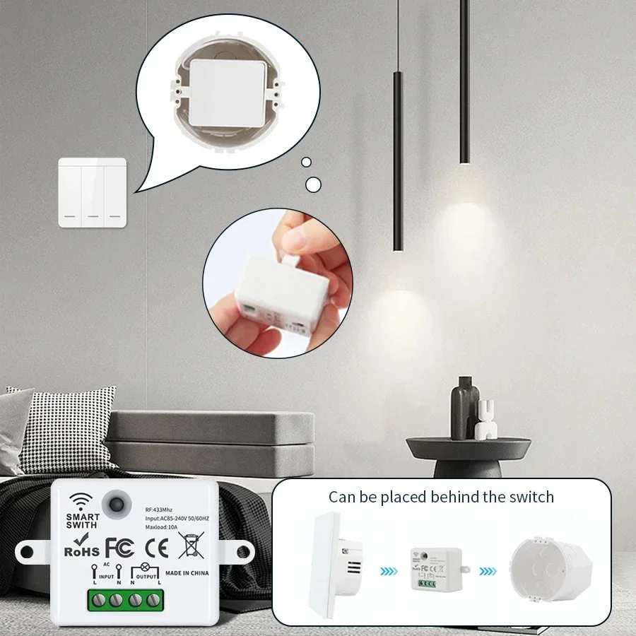 RF 433MHz 무선 원격 제어 스위치 스마트 홈 1 - Smart Home Lighting Control 리뷰 및 가격