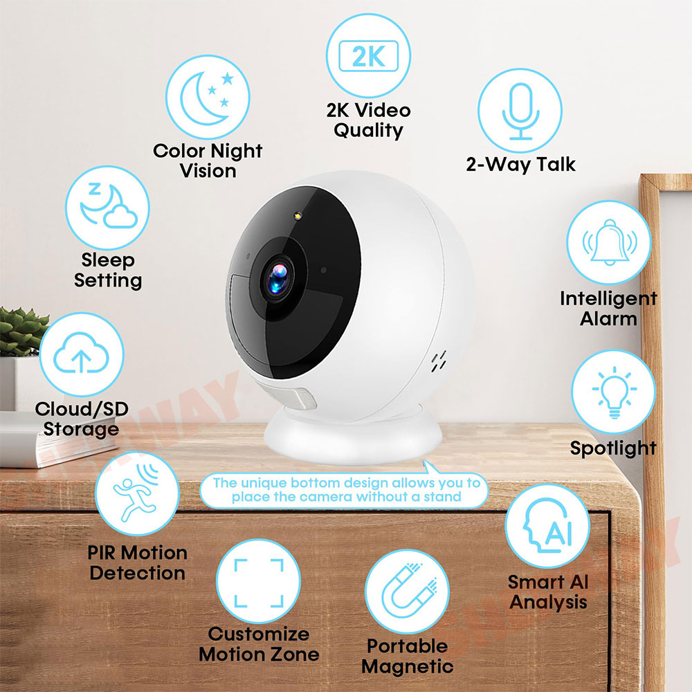 2K 5MP 와이파이 홈 보안 카메라 무선 야외 자석  - Smart Home Battery Camera Ezviz 리뷰 및 가격