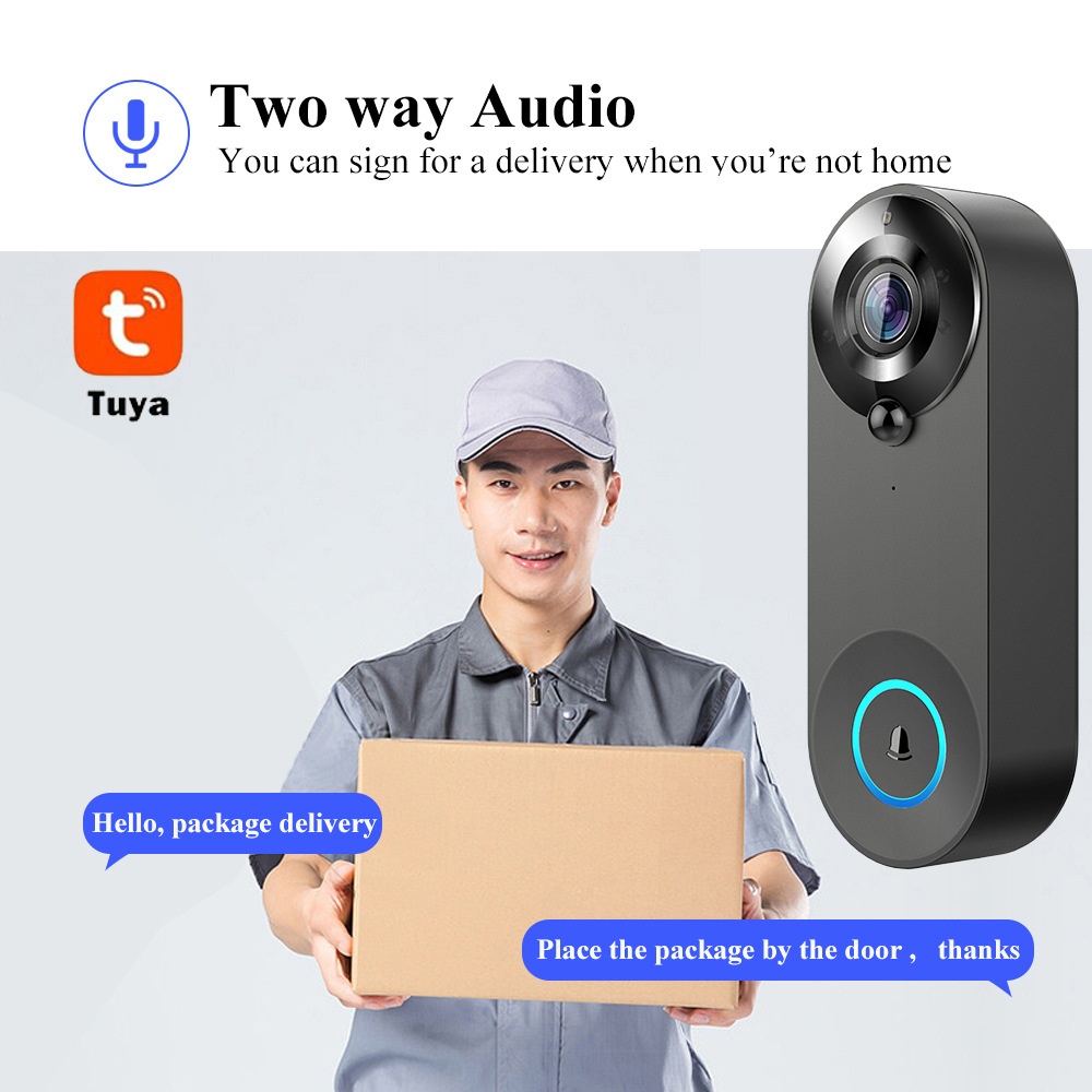 Tuya 1080P 무선 WIFI 초인종 비디오 인터콤 - Smart Home Video Doorbell Enhanced Security With Smart Doorbell 리뷰 및 가격