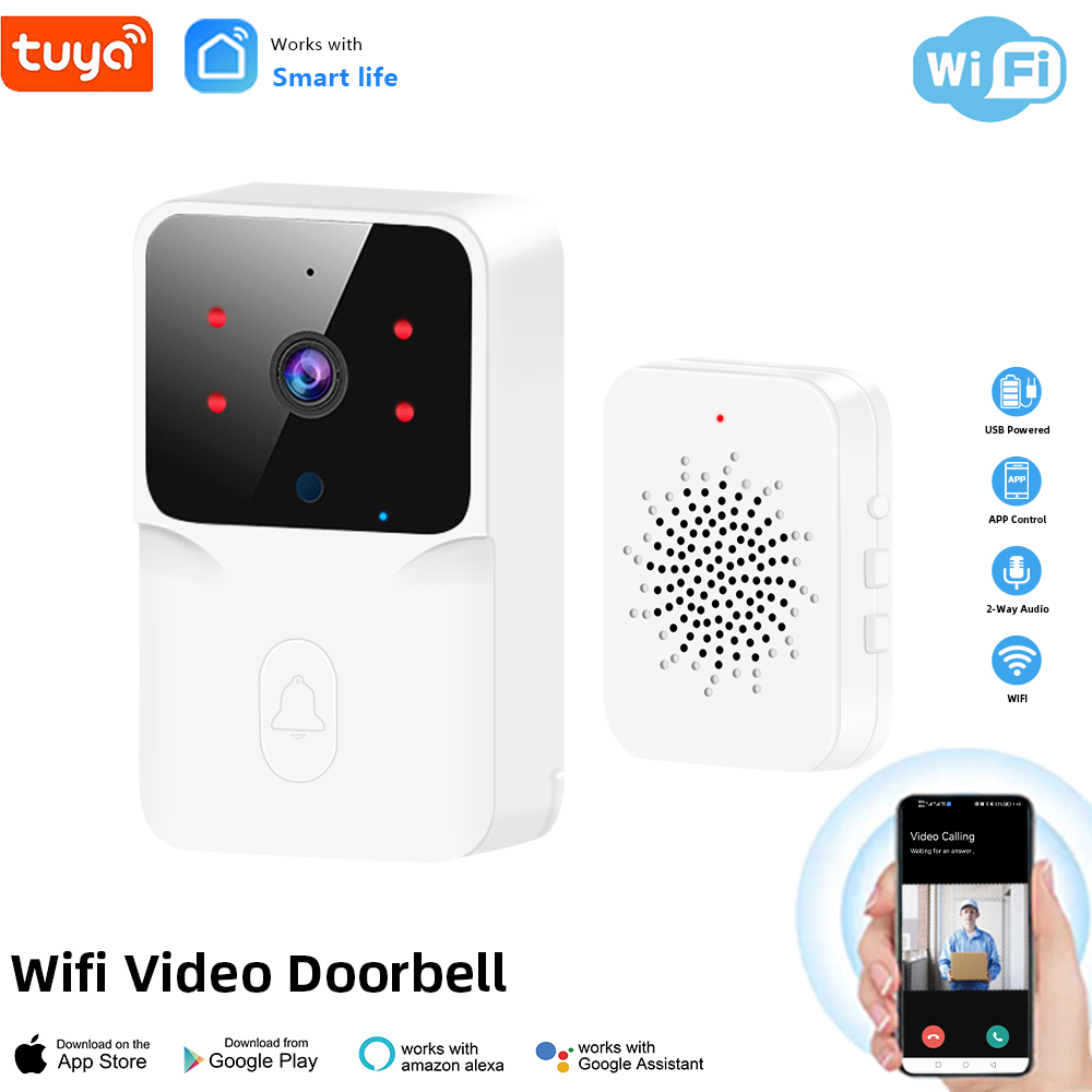 Tuya WiFi 비디오 초인종 무선 HD 카메라 IR - Smart Home Video Doorbell Enhanced Security With Smart Doorbell 리뷰 및 가격