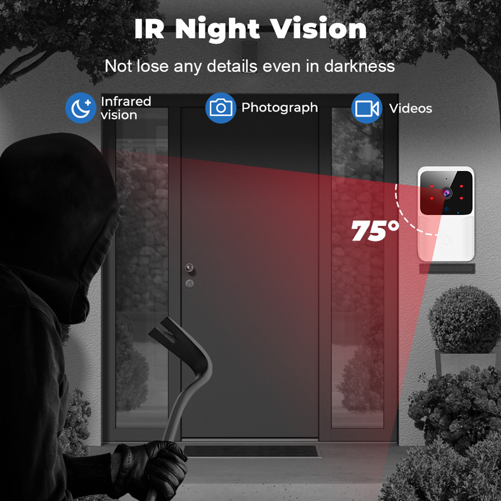 투야 와이파이 비디오 초인종 무선 HD 카메라 IR 알 - Smart Home Video Doorbell Enhanced Security With Smart Doorbell 리뷰 및 가격