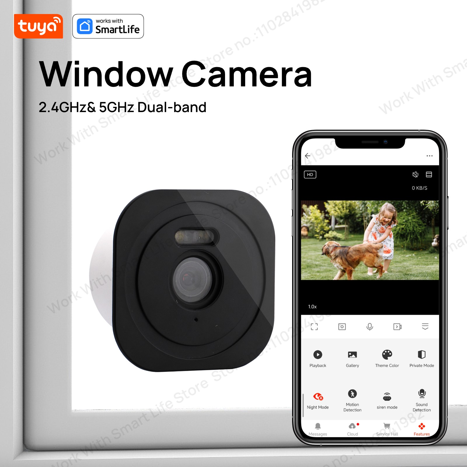 3MP 2K 투야 창문 카메라, 2.4GHz 및 5GH - Smart Home Battery Camera Ezviz 리뷰 및 가격