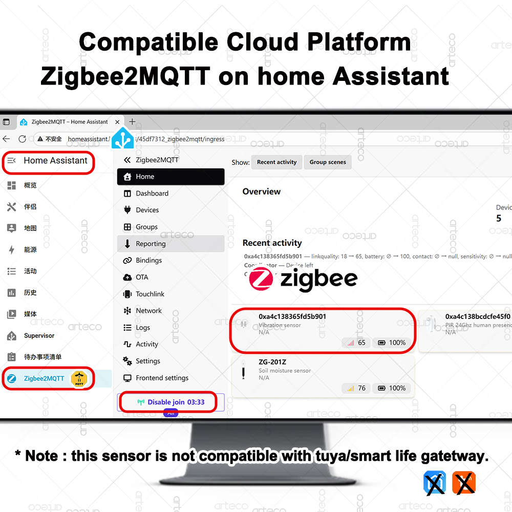 스마트 ZigBee 3.0 진동 센서 원격 모니터 홈  - Smart Home Zigbee 3.0 리뷰 및 가격