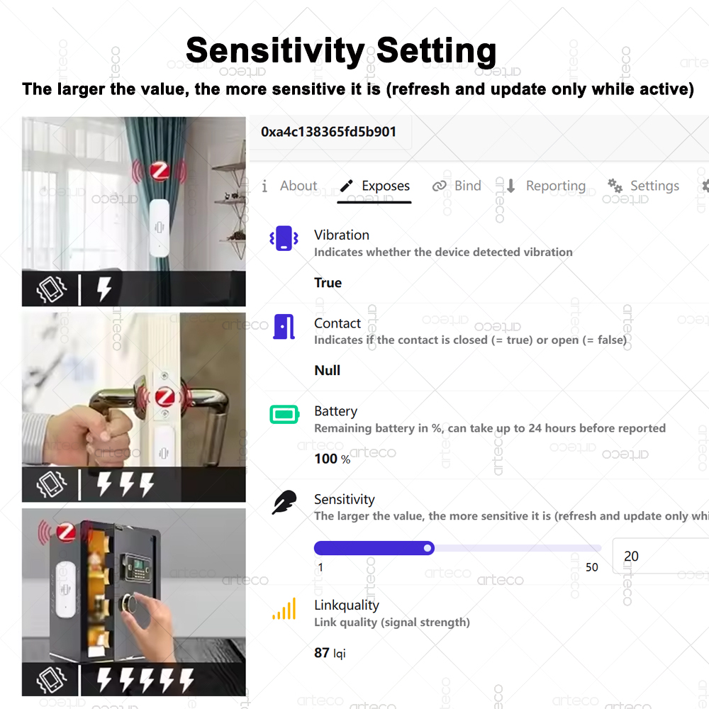 스마트 ZigBee 3.0 진동 센서 원격 모니터 홈  - Smart Home Zigbee 3.0 리뷰 및 가격