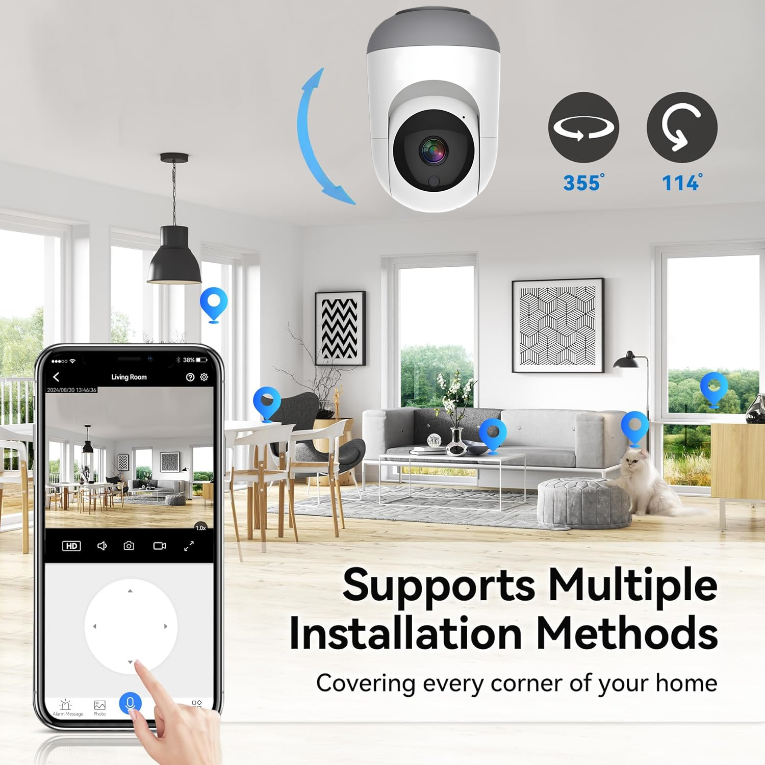 4MP 투야 와이파이 카메라, 2.4/5G 듀얼 밴드  - Smart Home Battery Camera Ezviz 리뷰 및 가격