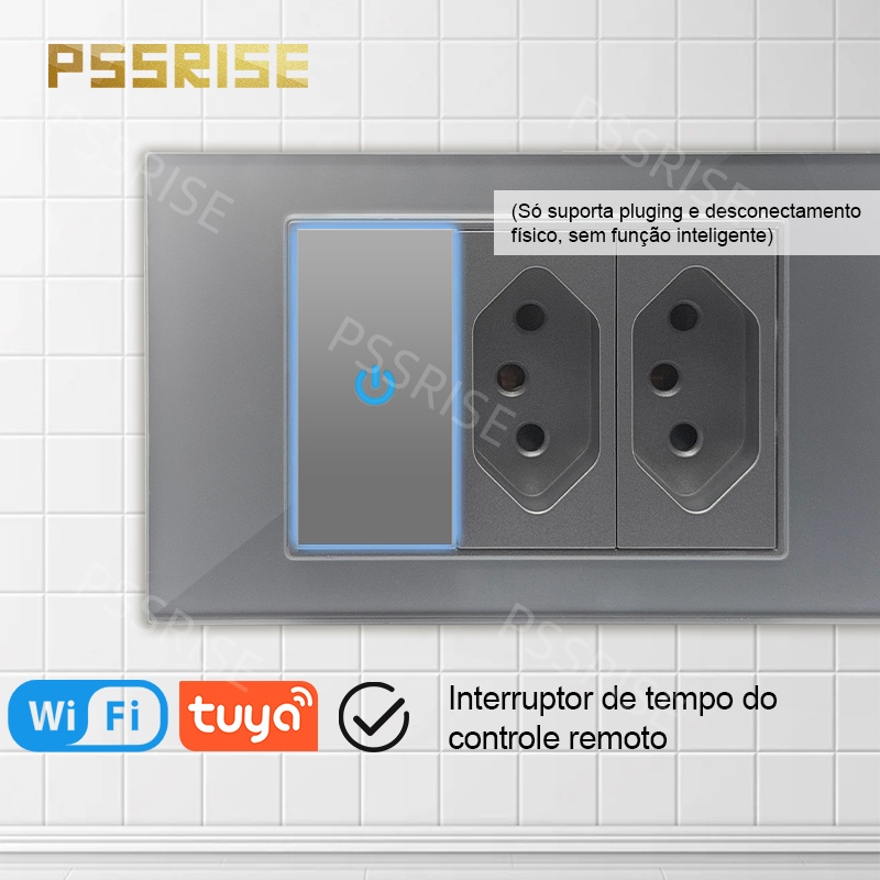 PSSRISE 그레이 글래스 풀패들 브라질 USB 타입 - Smart Wall Socket 리뷰 및 가격