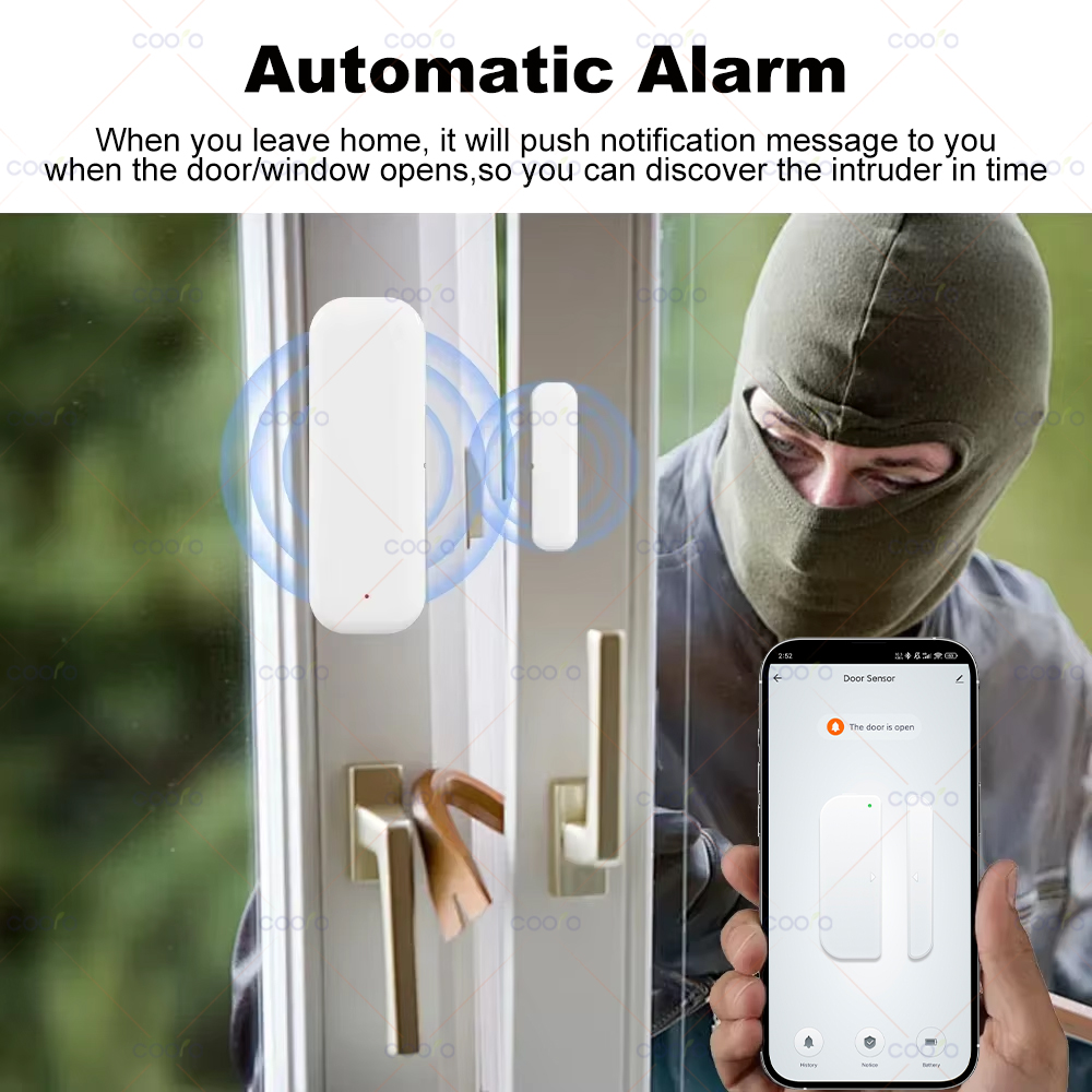 Zigbee 3.0 도어 윈도우 센서 스마트 보안 알람 - Smart Home Zigbee 3.0 리뷰 및 가격