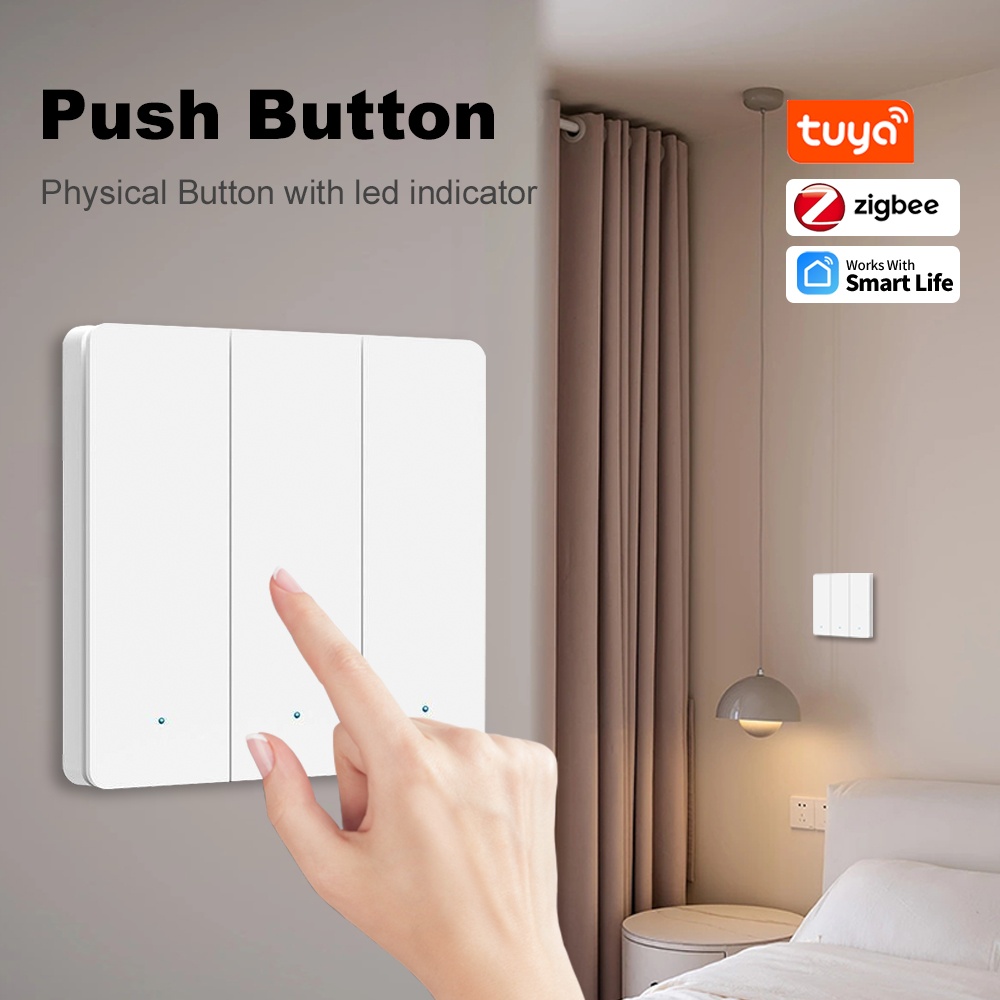 스마트 라이프 지그비 푸시 버튼 스위치 1 2 3 갱  - Smart Home Lighting Control 리뷰 및 가격