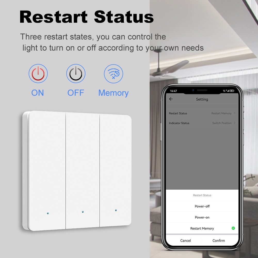 스마트 라이프 지그비 푸시 버튼 스위치 1 2 3 갱  - Smart Home Lighting Control 리뷰 및 가격