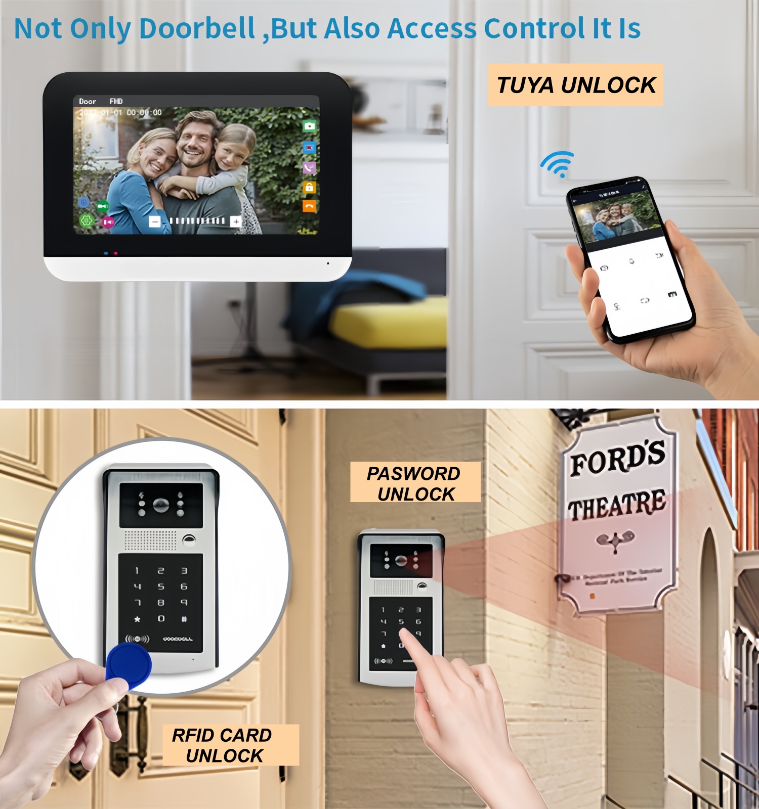 TUYA WIFI 비디오 인터콤 초인종 시스템(가정 아 - Smart Home Video 리뷰 및 가격