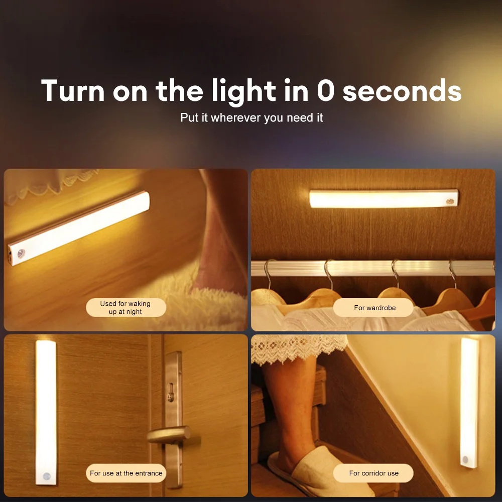 무선 LED 야간 조명 LED 모션 센서 라이트 유형  - Motion Sensor Light 리뷰 및 가격