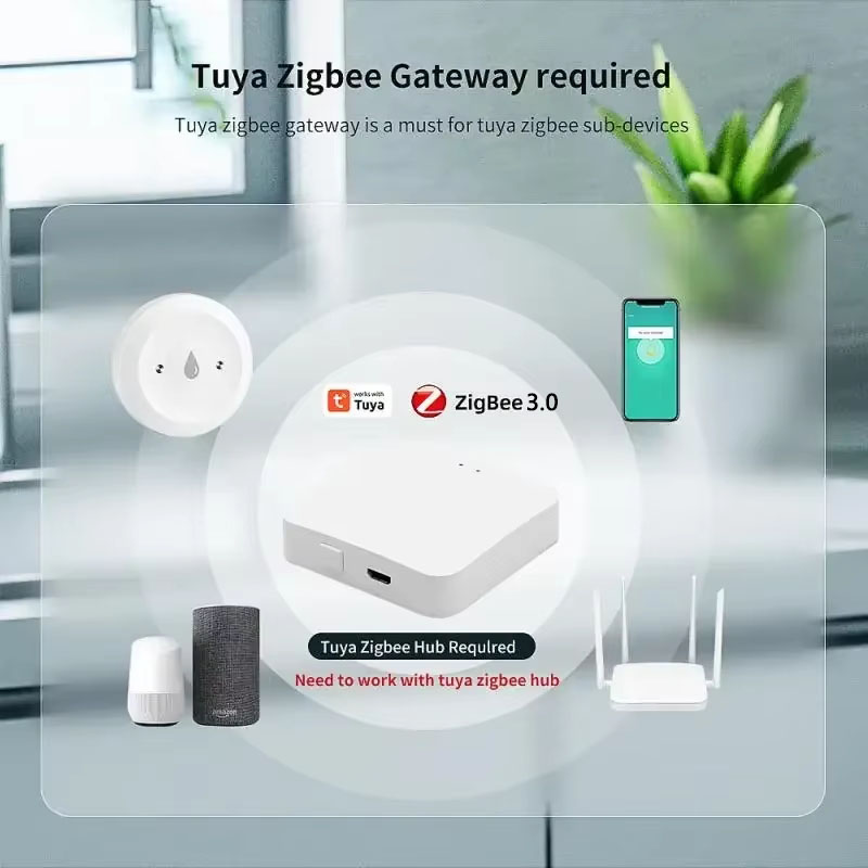 Tuya ZigBee 3.0 스마트 누수 센서 오버플로 - Smart Home Zigbee 3.0 리뷰 및 가격