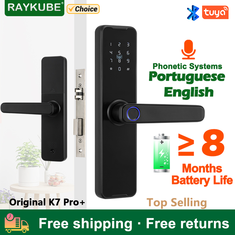 RAYKUBE 생체 인식 지문 도어 잠금 장치 K7 P - Smart Home Ezviz 리뷰 및 가격