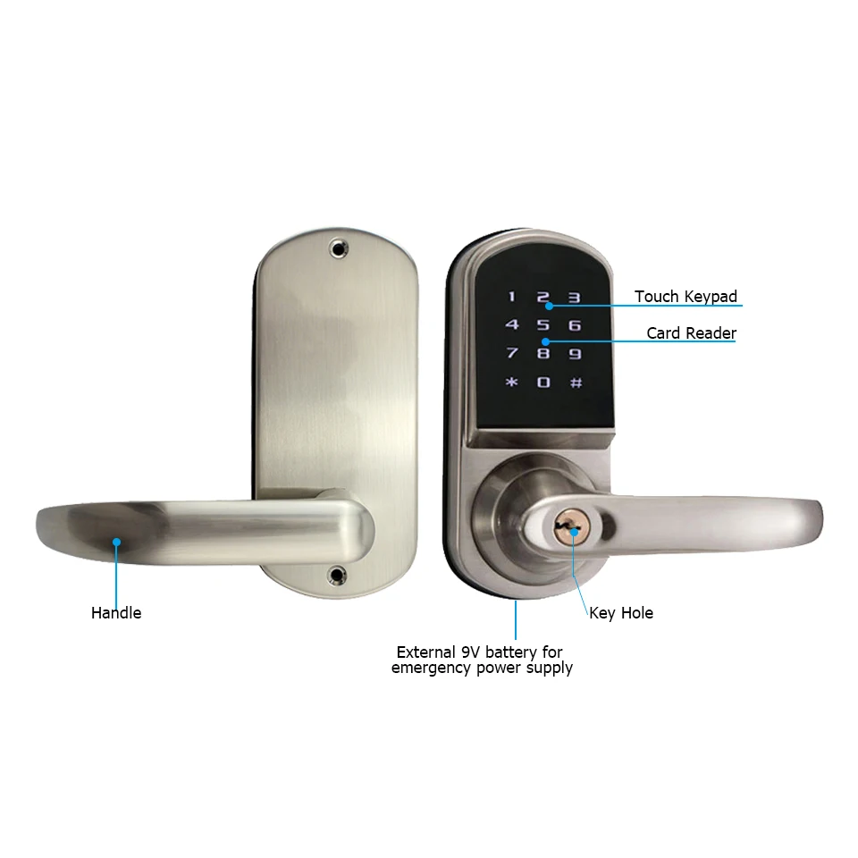 TTlock 앱 터치 키패드가 있는 아연 합금 스마트  - Airbnb Smart Home 리뷰 및 가격