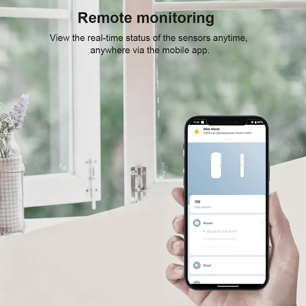 Zigbee 3.0 도어 윈도우 센서 자기 접촉식 스마 - Smart Home Zigbee 3.0 리뷰 및 가격