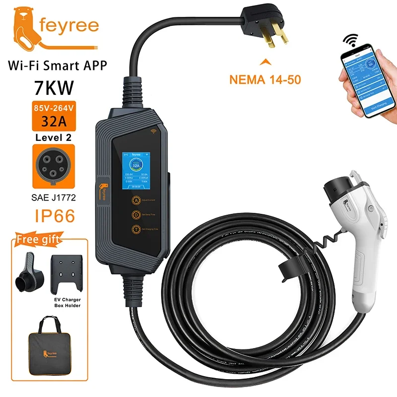 페이리 타입1 휴대용 전기차 충전기 7KW 32A 1상 - Smart Wall Socket 리뷰 및 가격
