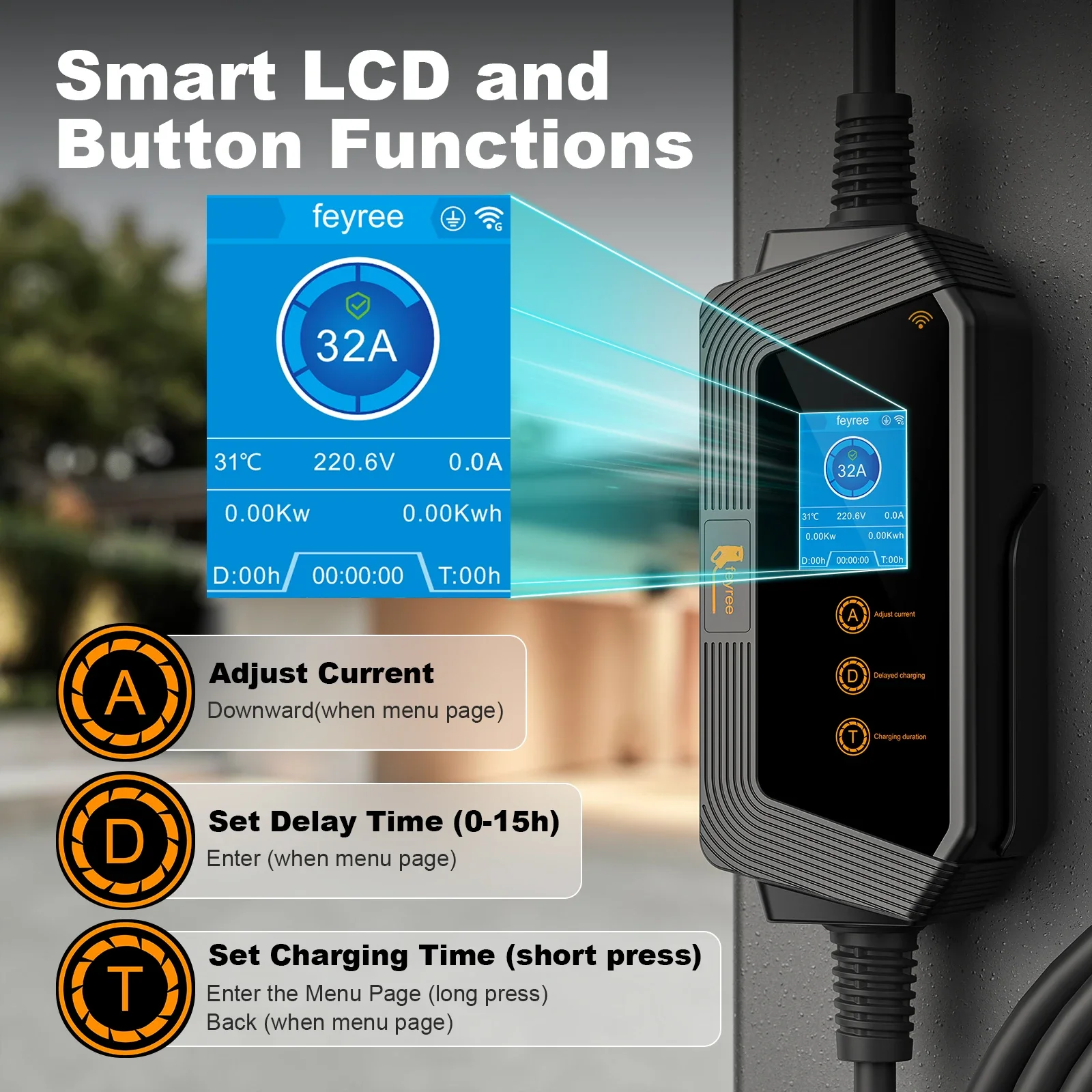 페이리 타입1 휴대용 전기차 충전기 7KW 32A 1상 - Smart Wall Socket 리뷰 및 가격
