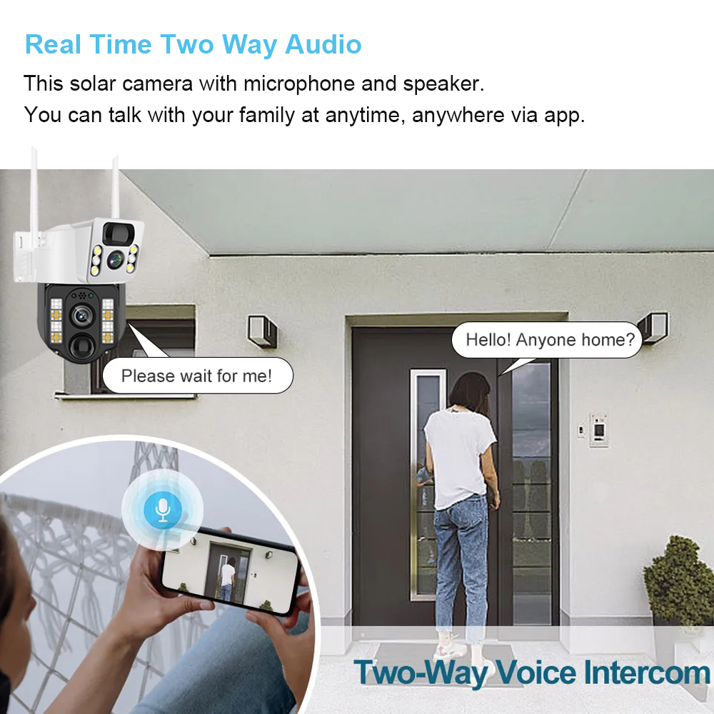 와이파이 4G 태양광 IP CCTV 감시 카메라, 야외 - Smart Home Video 리뷰 및 가격
