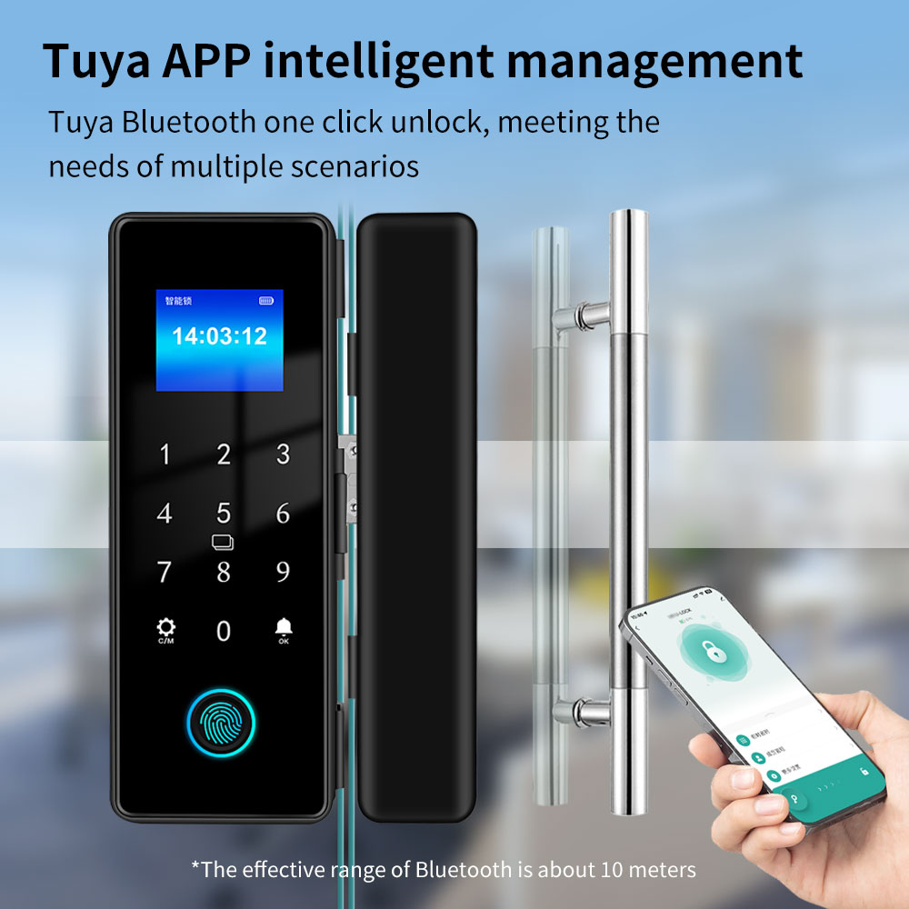 투야 블루투스 스마트 문짝 잠금 장치, 유리 문짝 지지 - Smart Home Ezviz 리뷰 및 가격