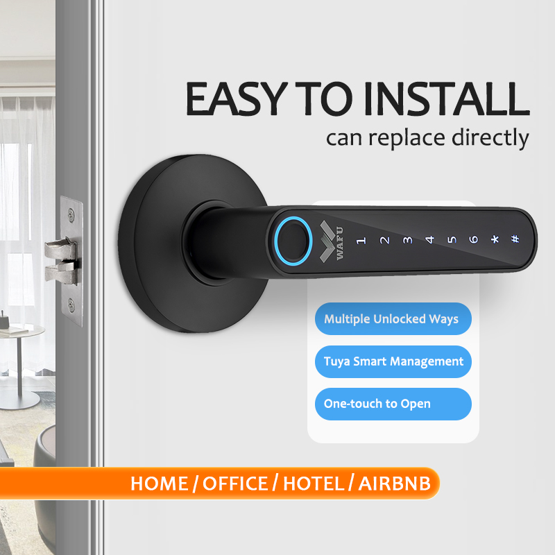 WAFU 016 지문 스마트 도어락 투야 비밀번호 아연 - Airbnb Smart Home 리뷰 및 가격