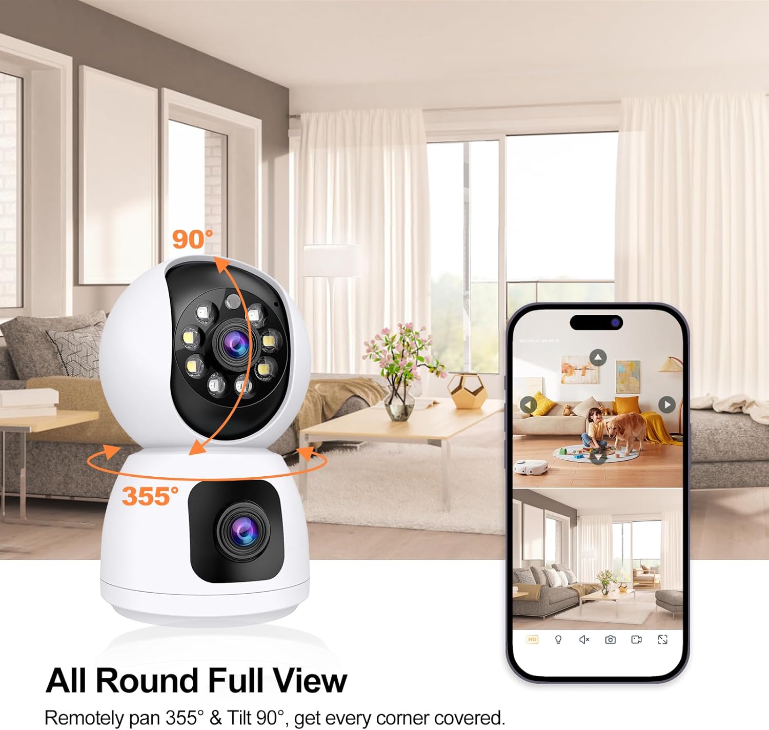 ANSVICAM Tuya 스마트 4K 8MP 듀얼 렌즈 - Smart Home Battery Camera Ezviz 리뷰 및 가격