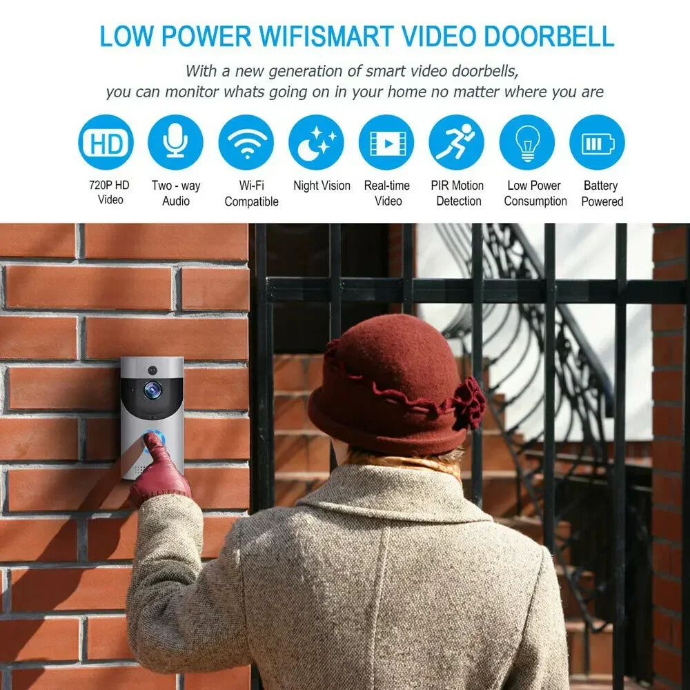 720P HD 스마트 홈 무선 WIFI 초인종 카메라  - Smart Home Video Doorbell Enhanced Security With Smart Doorbell 리뷰 및 가격