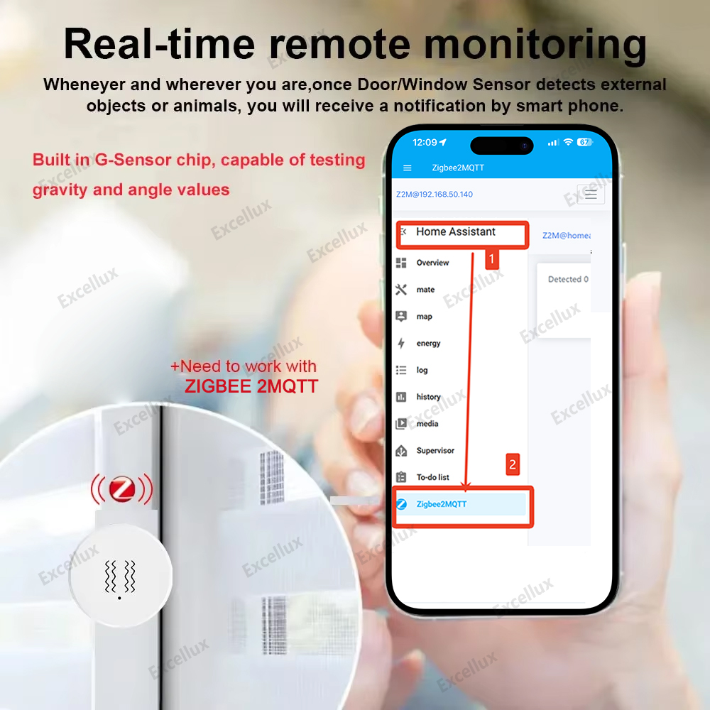 Zigbee 3.0 스마트 진동 센서 실시간 모션 충격 - Smart Home Zigbee 3.0 리뷰 및 가격