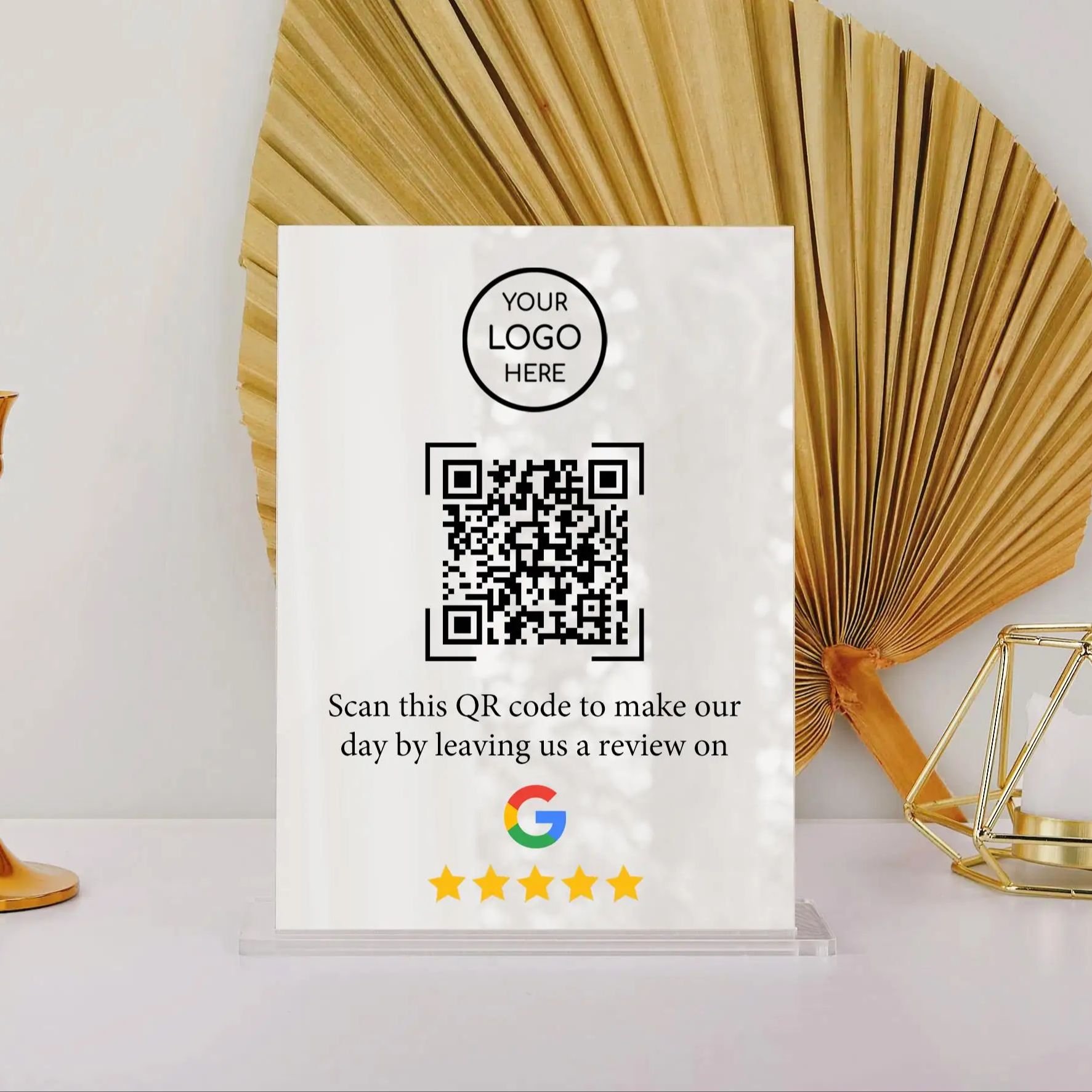 맞춤형 QR 코드 아크릴 스탠드 소셜 연결 디스플레이  - Airbnb Smart Home 리뷰 및 가격