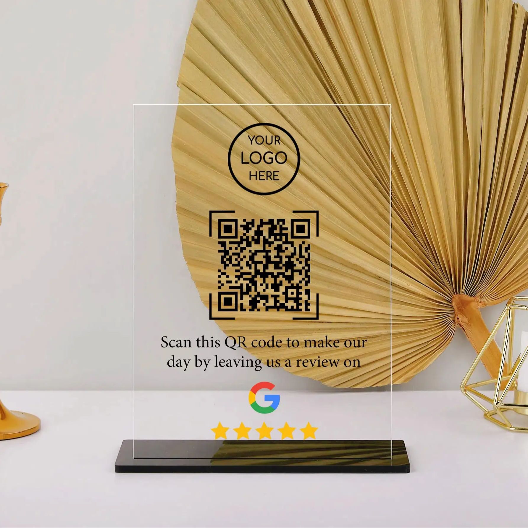 맞춤형 QR 코드 아크릴 스탠드 소셜 연결 디스플레이  - Airbnb Smart Home 리뷰 및 가격