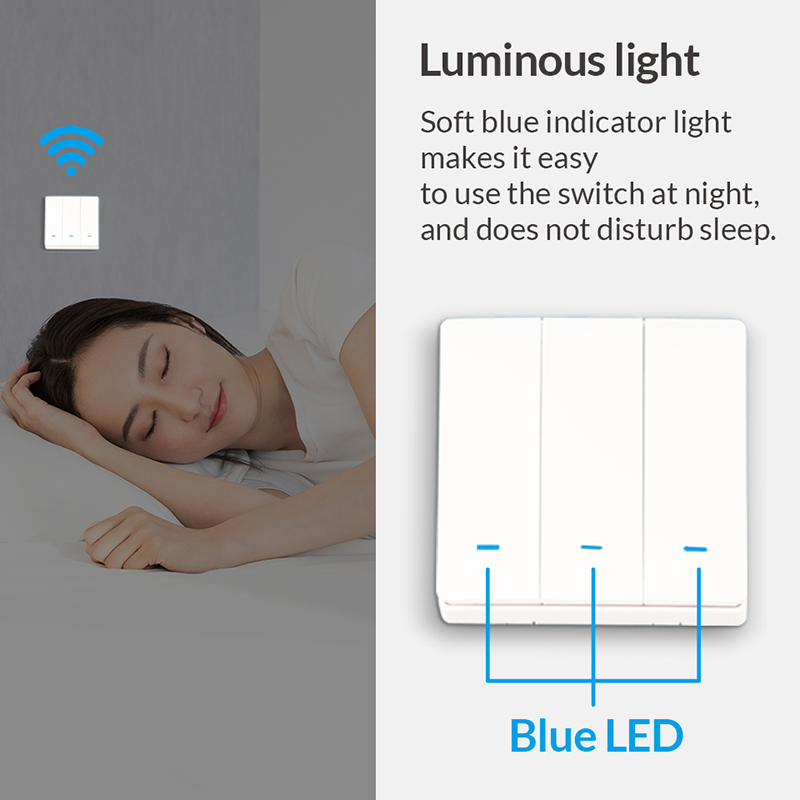 스마트 스위치 WiFi 푸시 버튼 벽 조명 스위치 EU - Smart Home Lighting Control 리뷰 및 가격