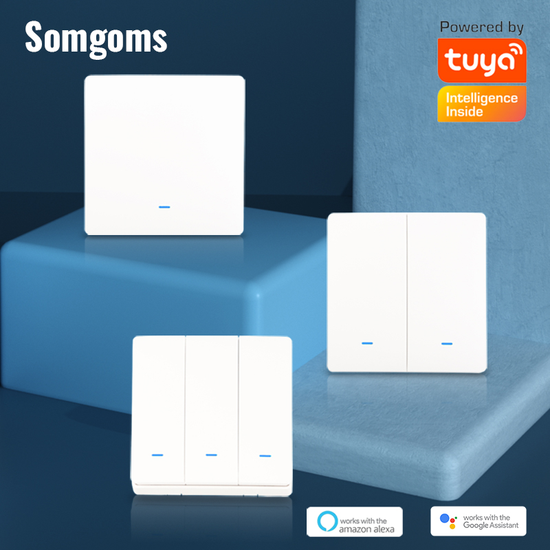 스마트 스위치 WiFi 푸시 버튼 벽 조명 스위치 EU - Smart Home Lighting Control 리뷰 및 가격