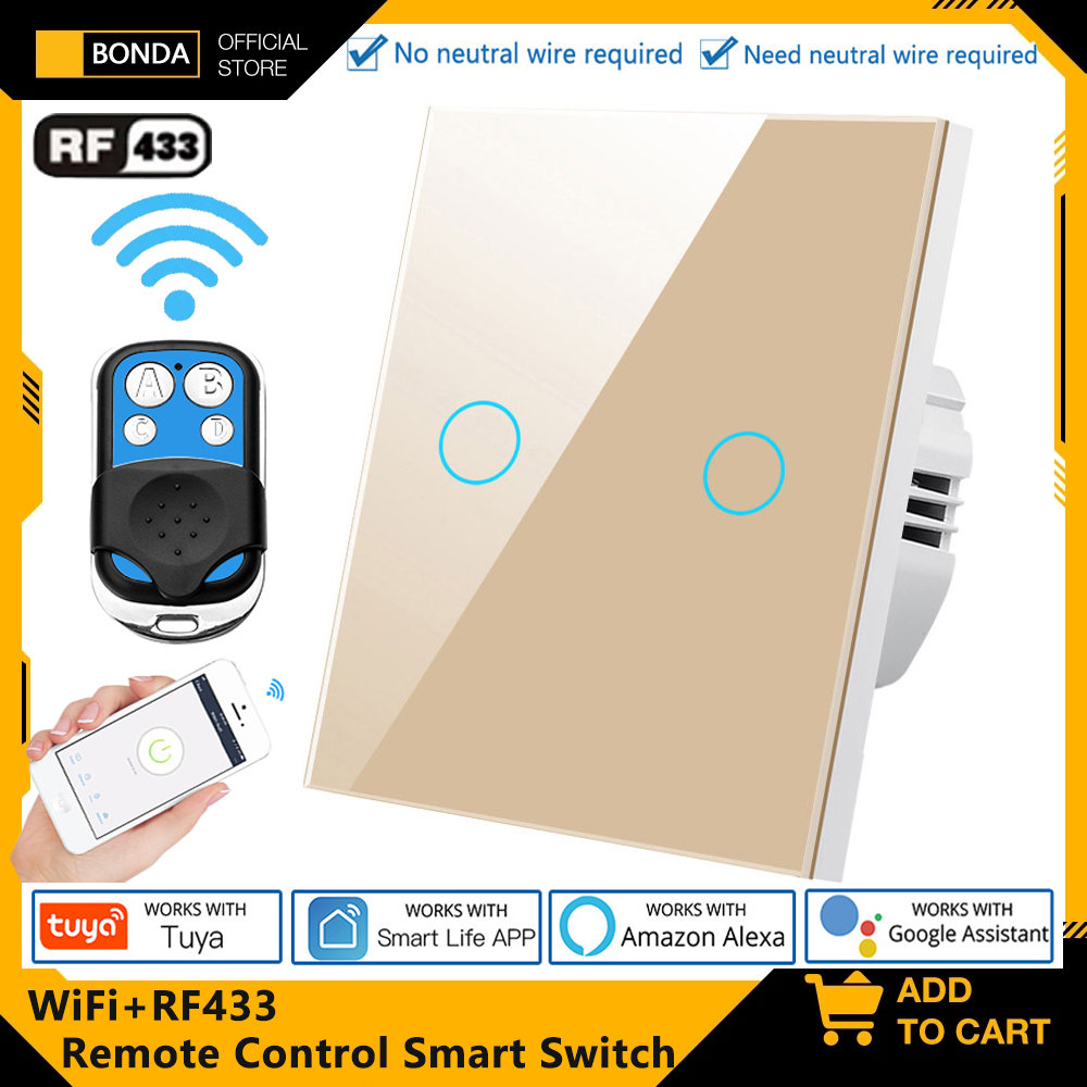 Tuya EU WiFi + RF433 스마트 원격 제어 - Smart Home Lighting Control 리뷰 및 가격