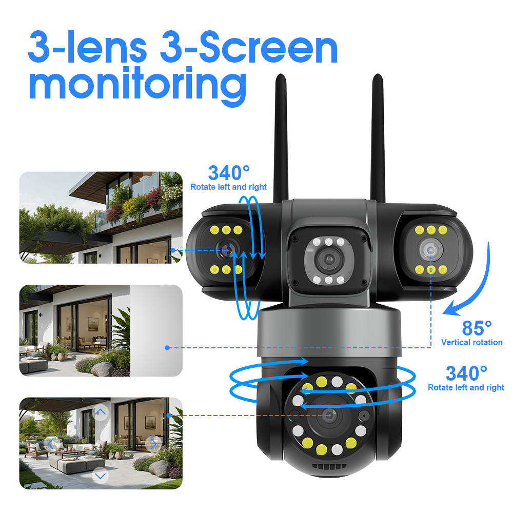 10K 20MP 홈 시큐리티 야외 WiFi 카메라 4렌 - Smart Home Battery Camera Ezviz 리뷰 및 가격