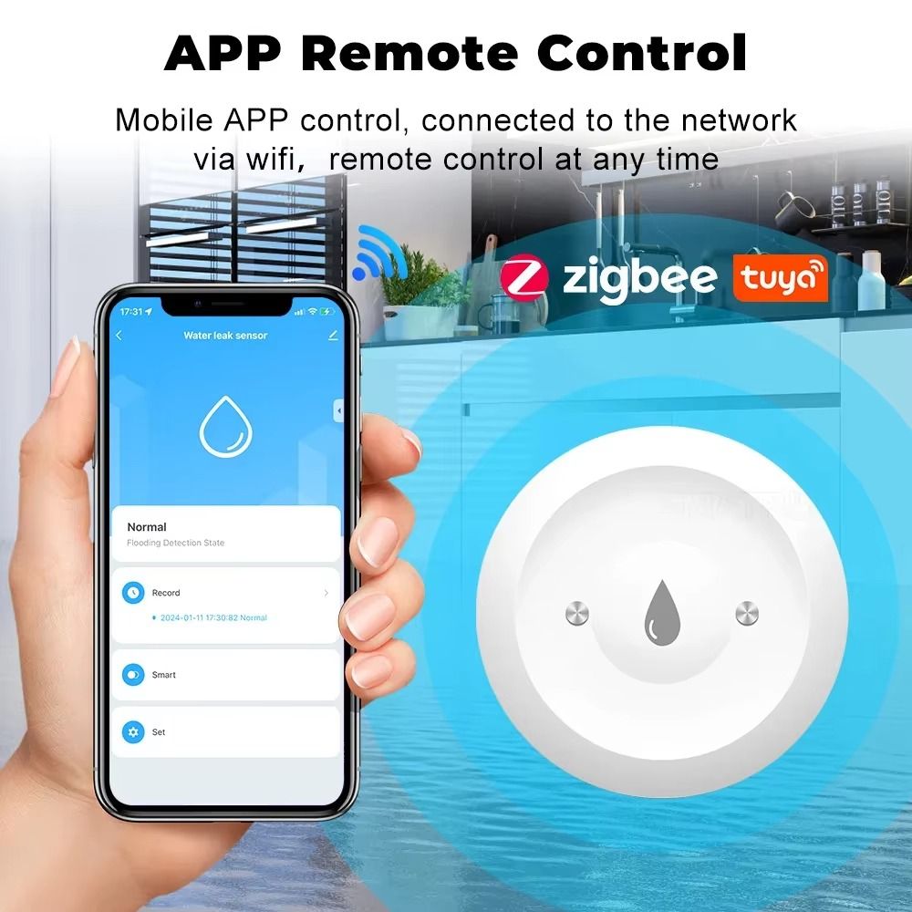 알람 기능 ZigBee 워터 센서 APP 원격 모니터링 - Smart Home Zigbee 3.0 리뷰 및 가격